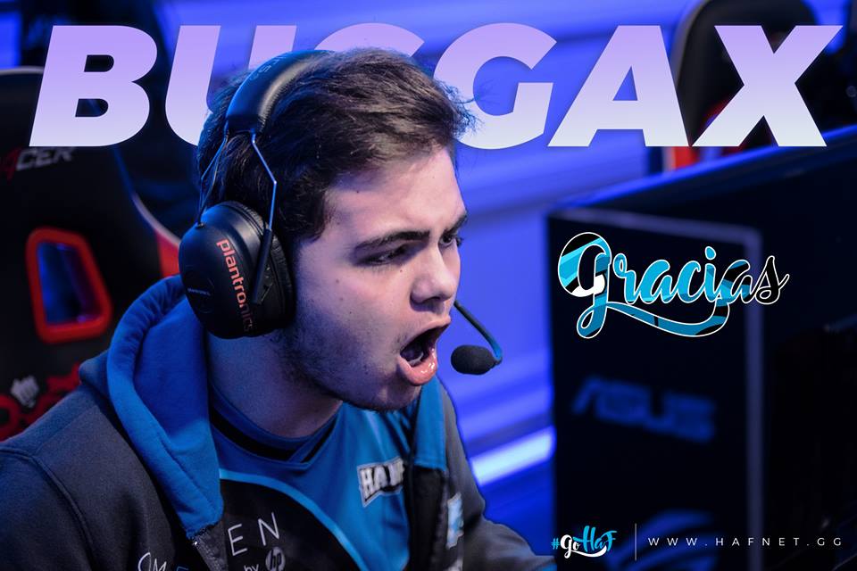 Buggax fuera de Hafnet E-Sports