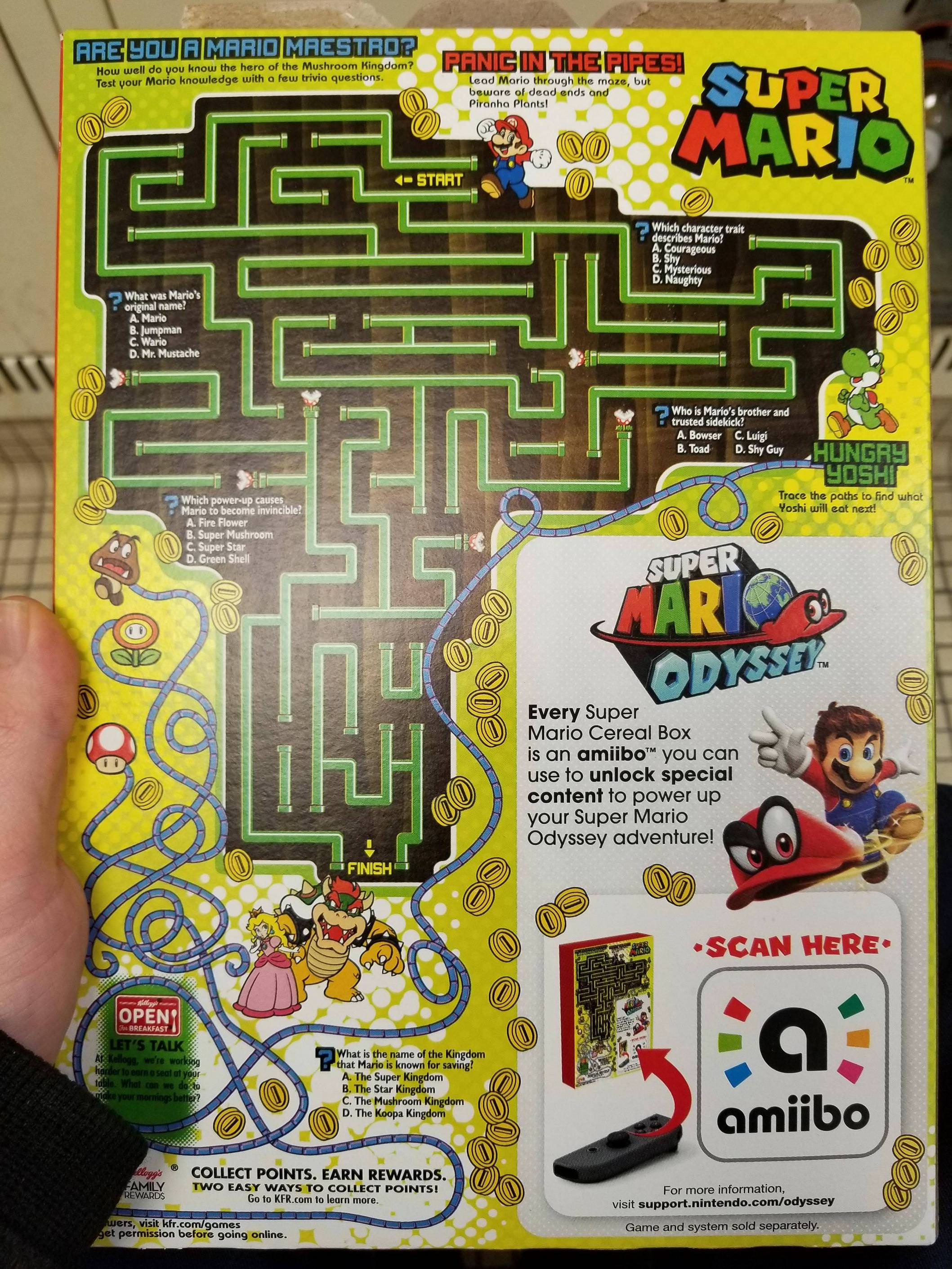 Cereal de Mario Bros