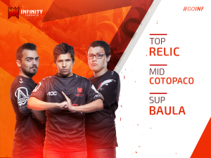 Relic, Cotopaco y Baula permanecen en Infinity Esports