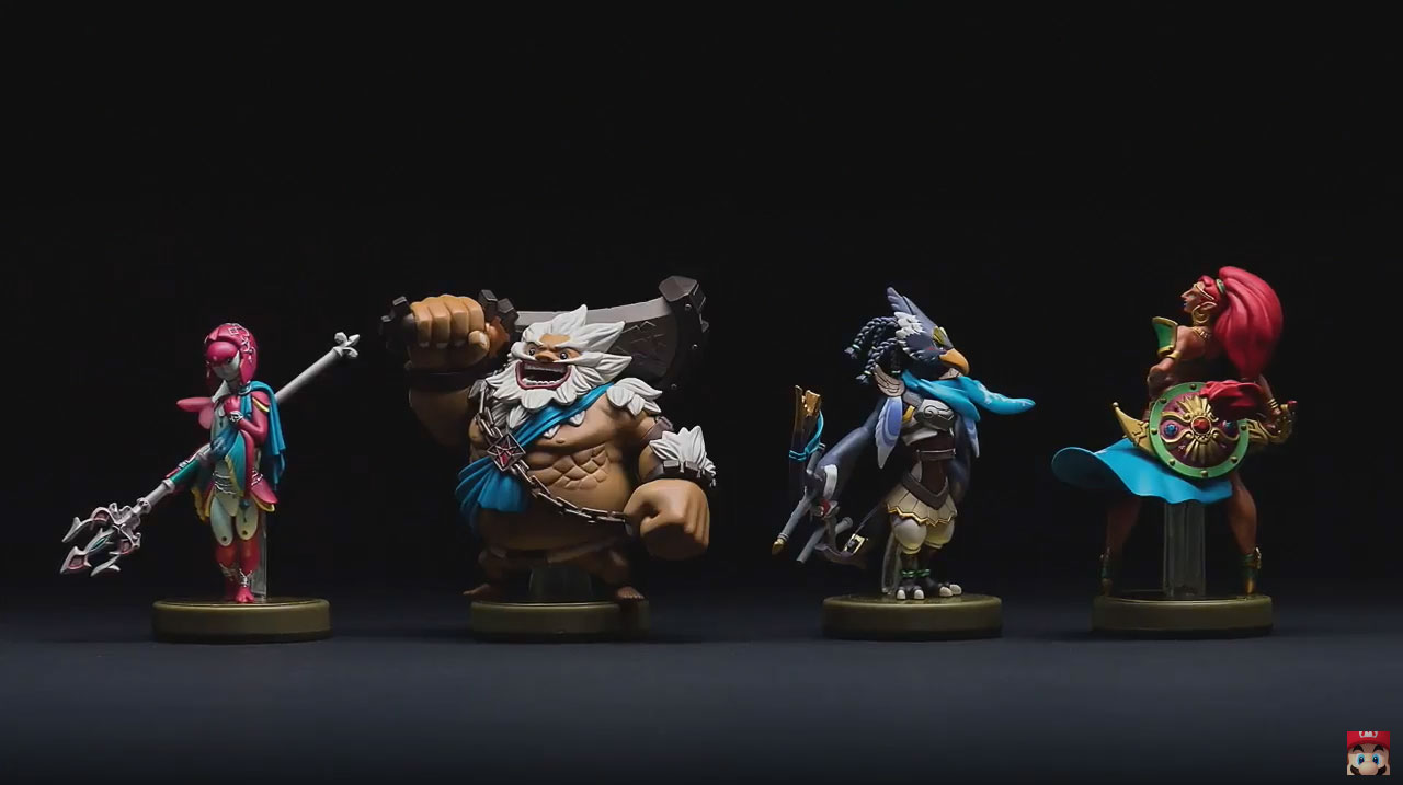 Los amiibos de los campeones traerán cascos a Breath of the Wild