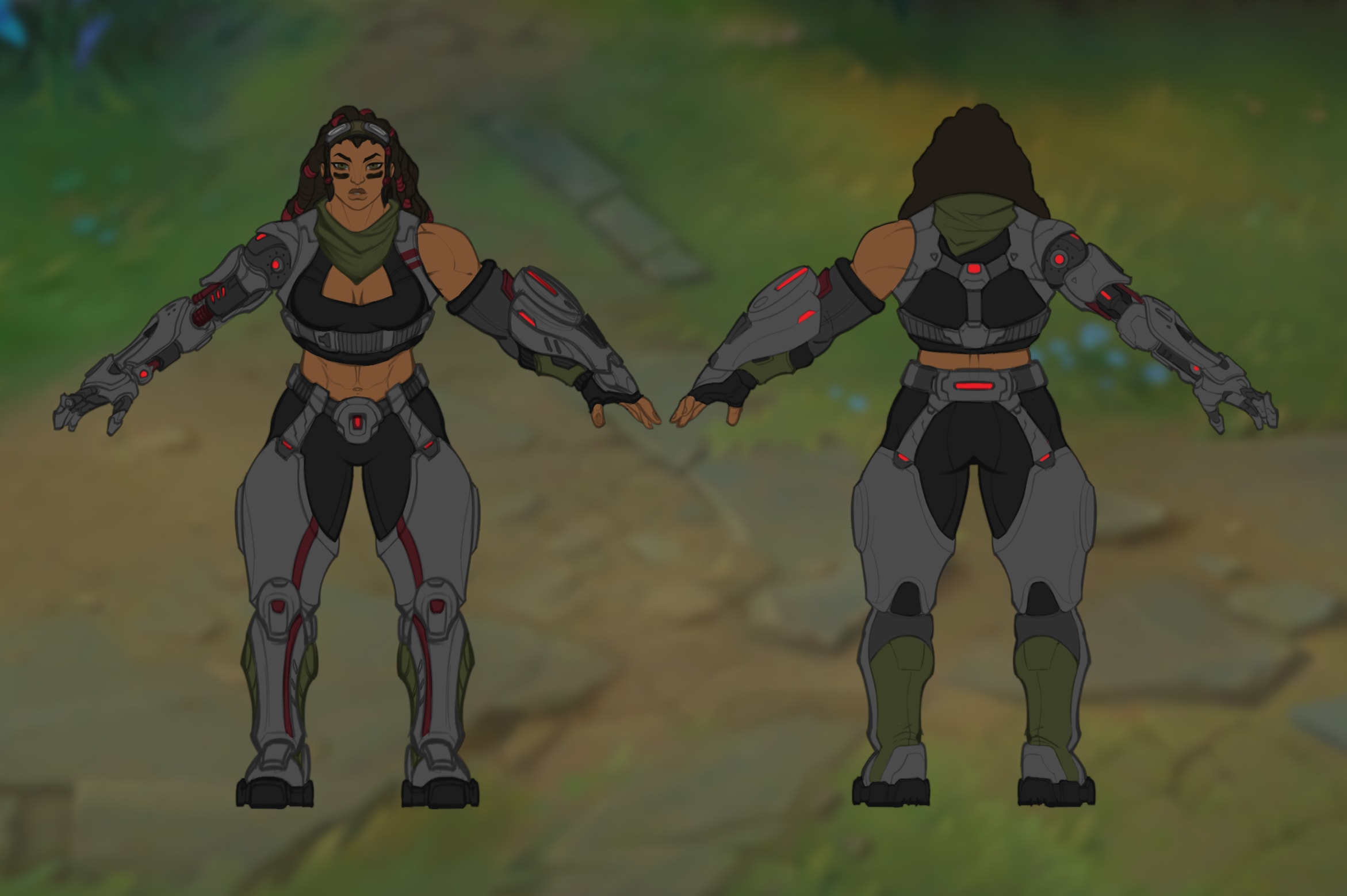 Avances de la Skin de Illaoi Blindaje Bélico