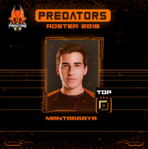 Predators agrega a Mantarraya como su Top Laner