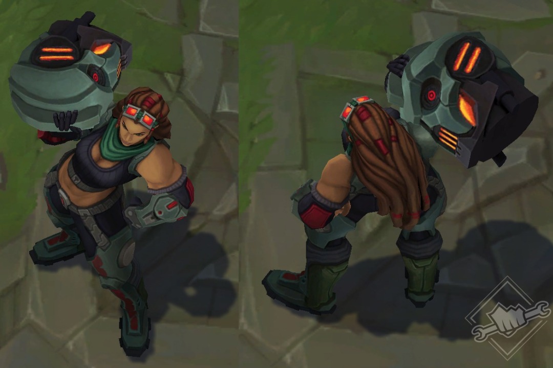 Illaoi Blindaje Bélico: Modelado y Texturas