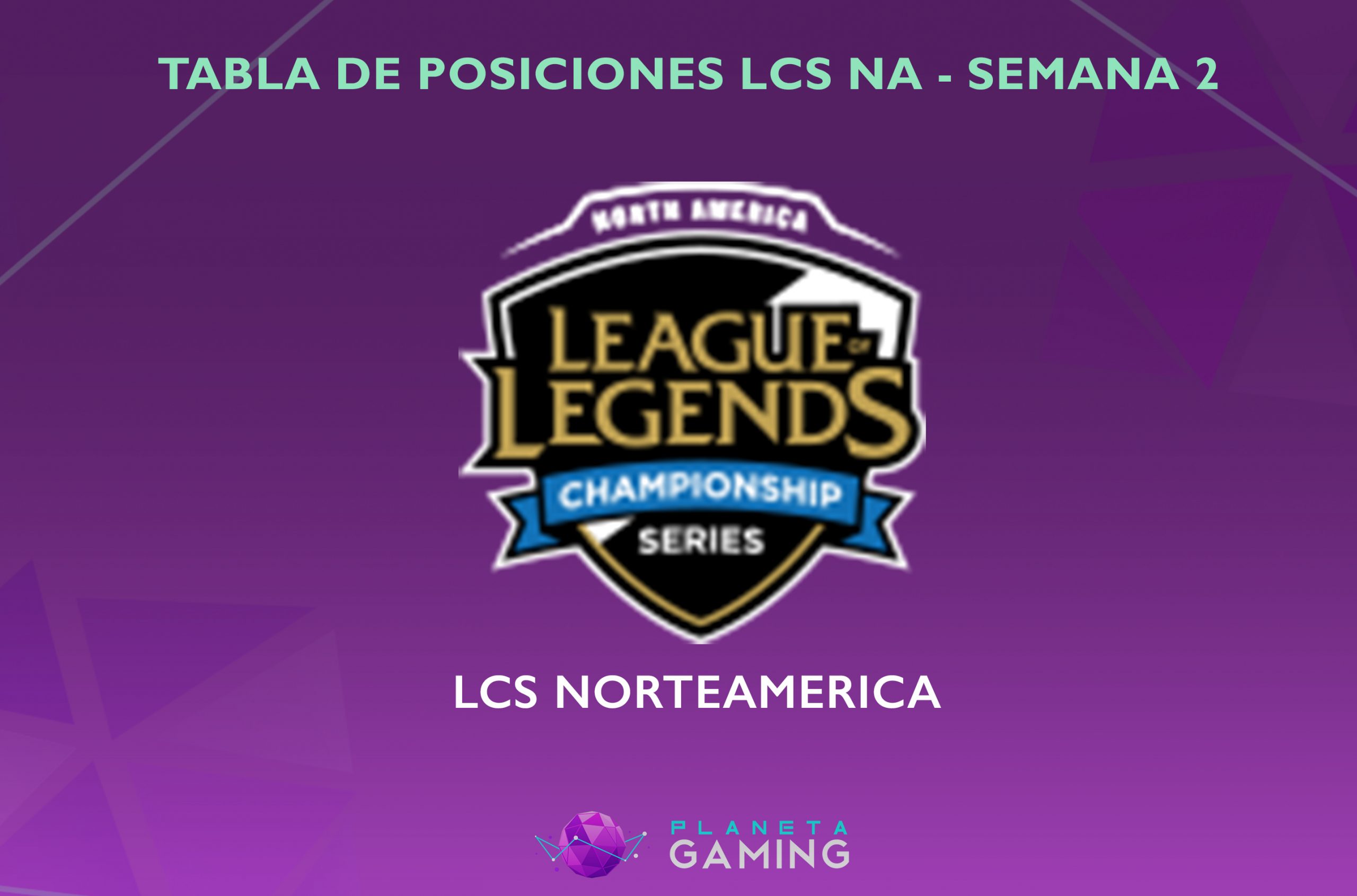 Echo Fox dominando la LCS – Tabla de Posiciones LCS NA Semana 2