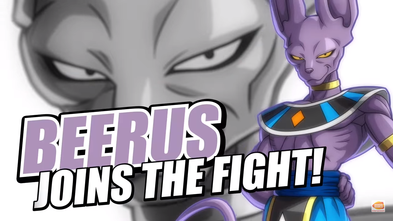 ¡Teme ante el Dios de la Destrucción! Beerus en su video de lanzamiento.