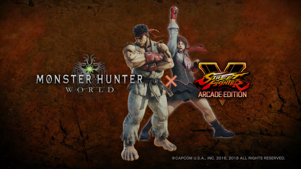 ¡Ryu y Sakura en Monster Hunter World!