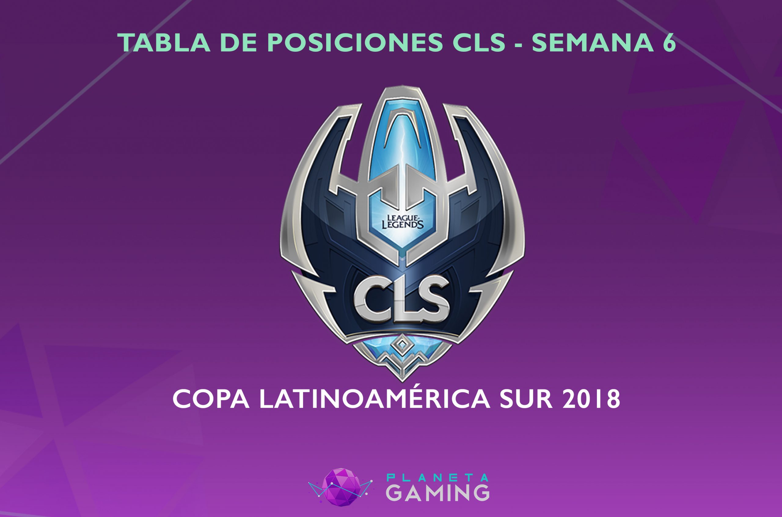 Tabla de Posiciones de la CLS de la Semana 6