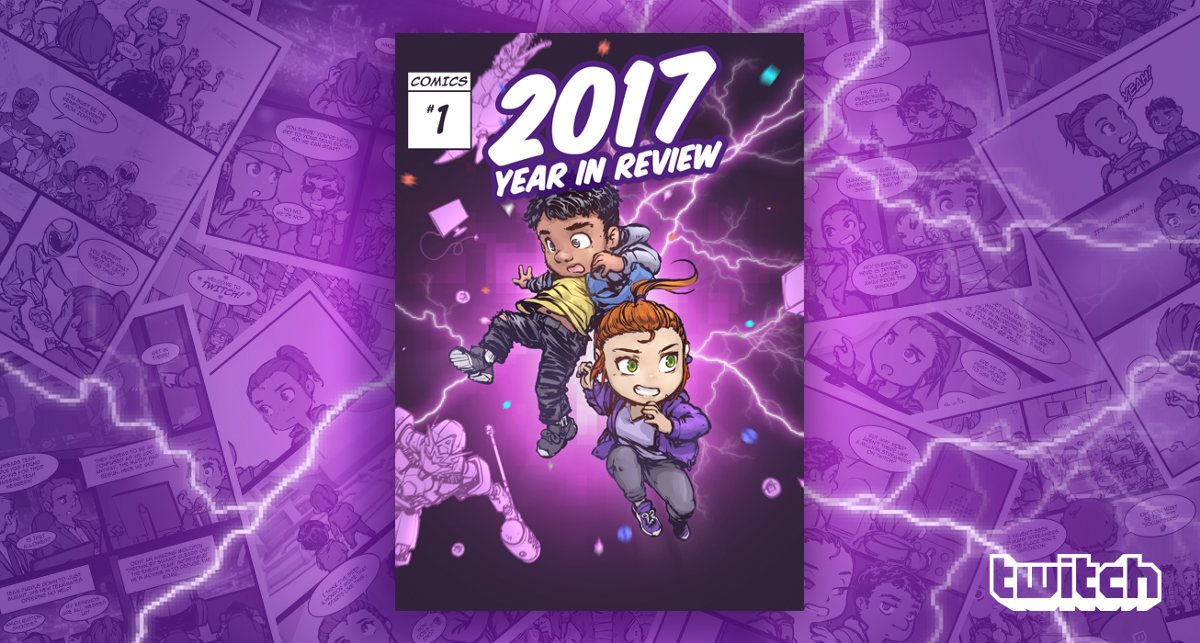 Twitch repasa sus números de 2017… ¿En un cómic?