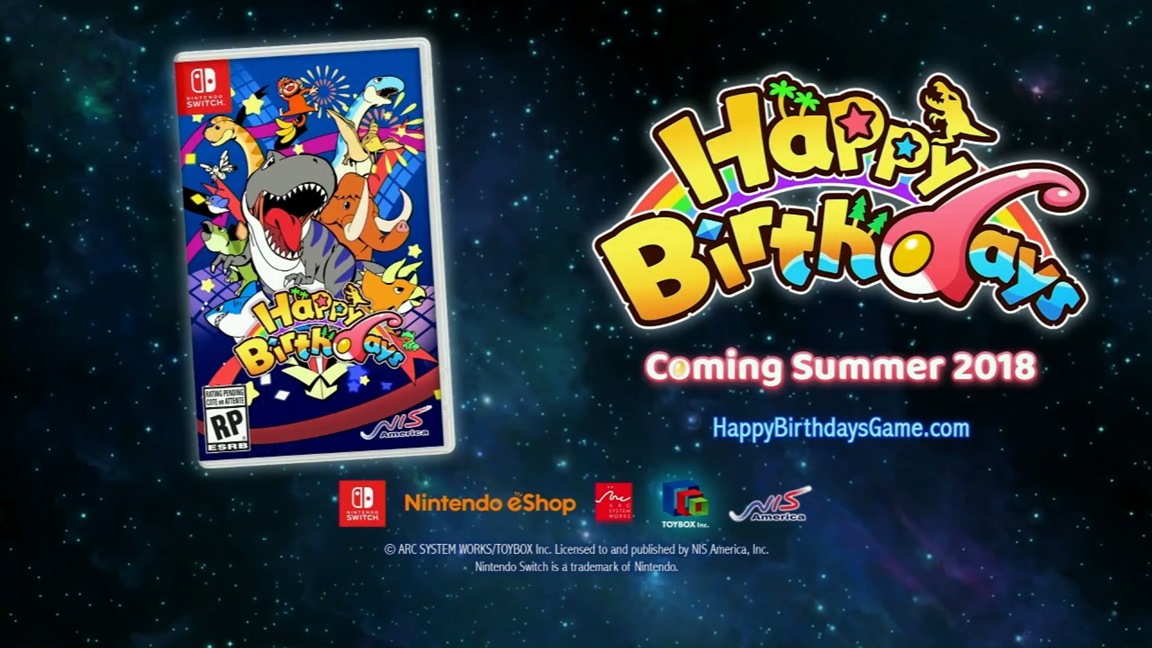 Happy Birthdays llegará a Nintendo Switch en verano de 2018