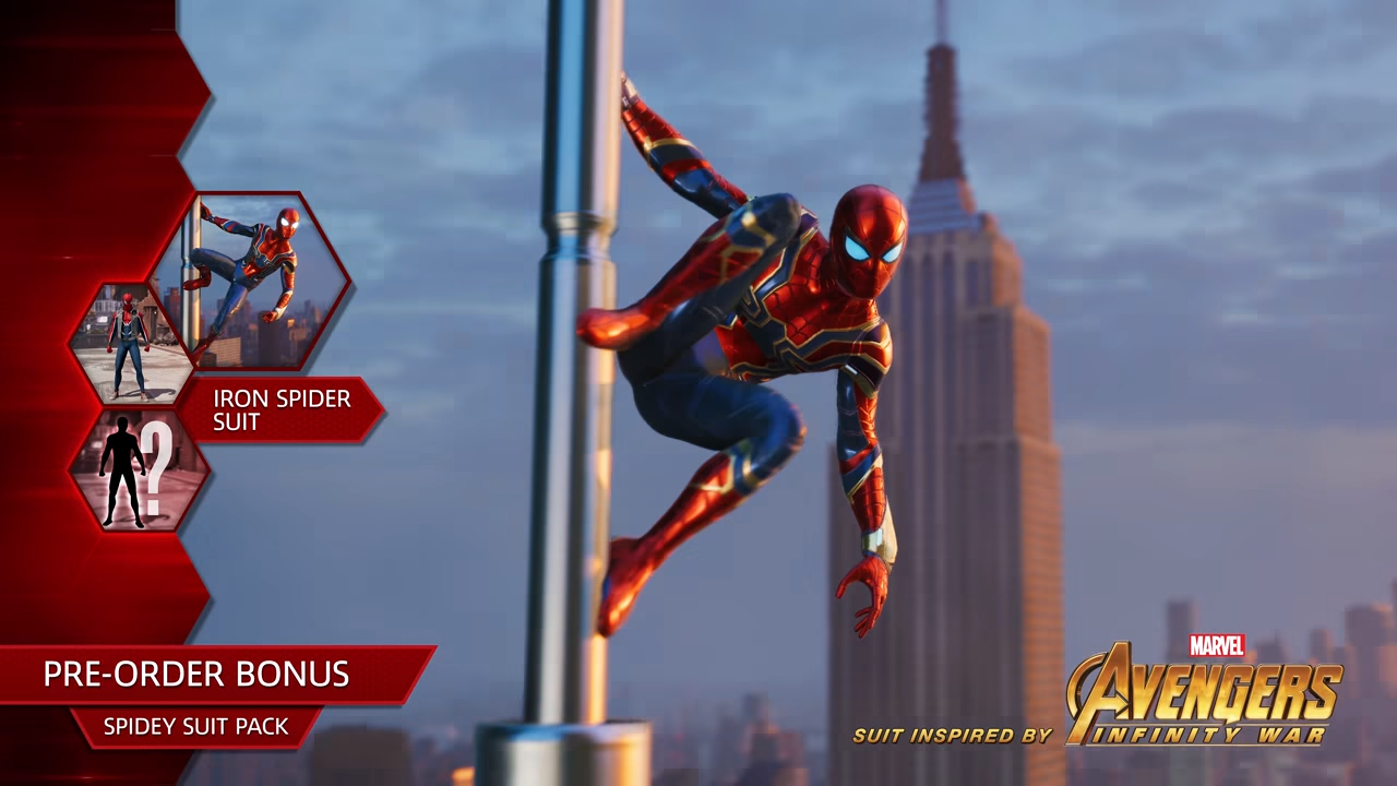 Spiderman tendra el traje de Iron Spider en su nuevo juego de PS4