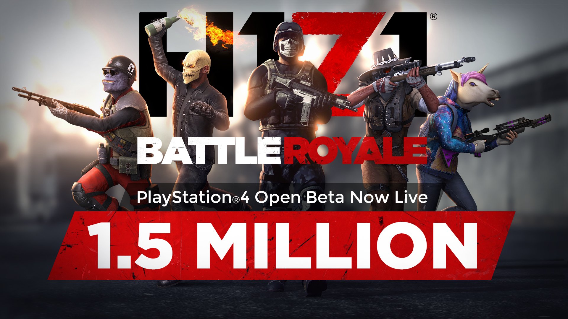 H1Z1 llega a 1.5 millones de descargas en sus primeros 2 días de Beta abierta.