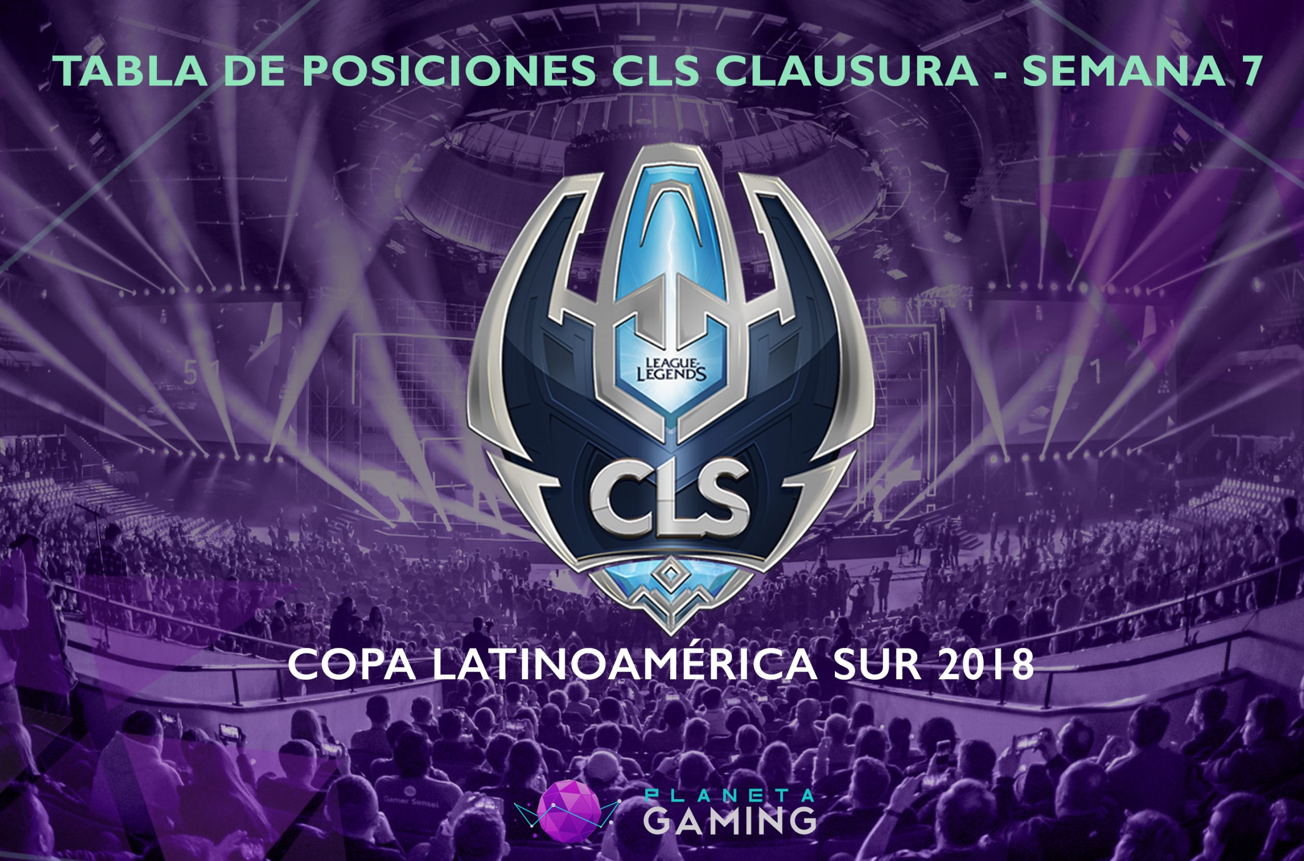 Tabla de posiciones de la CLS Clausura 2018 – Semana 7