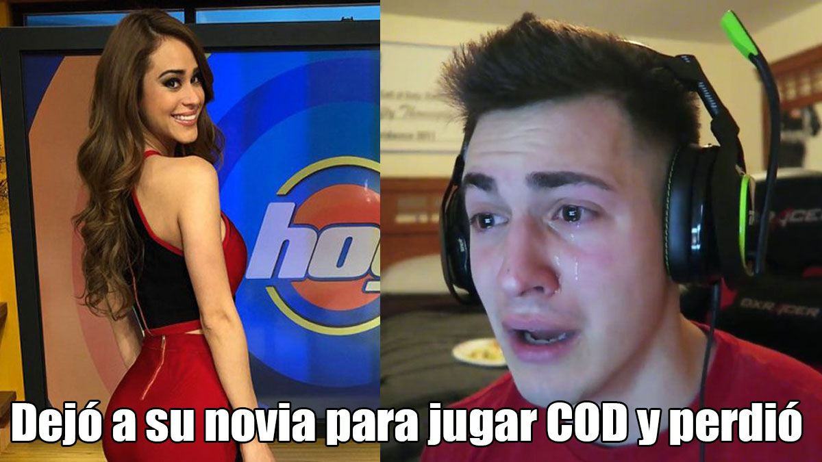 Terminó con su novia Yanet García para jugar COD y perdió.