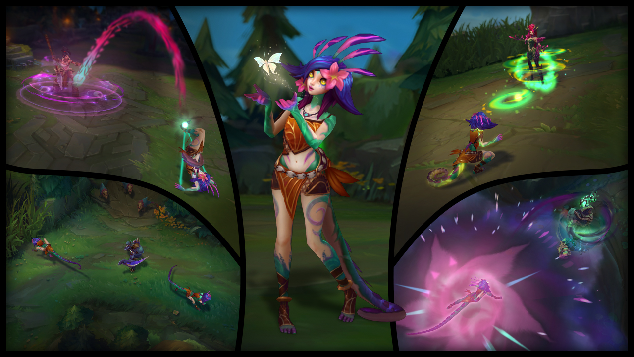 Collage de las habilidades de Neeko