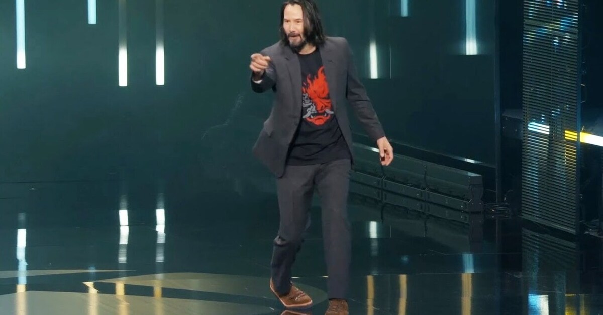 El fan que le gritó a Keanu Reeves se ganó una edición de coleccionista de Cyberpunk 2077