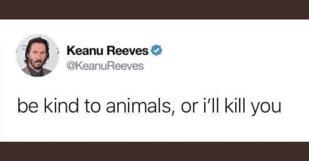 Twitter suspende la cuenta a Keanu Reeves a causa de una broma