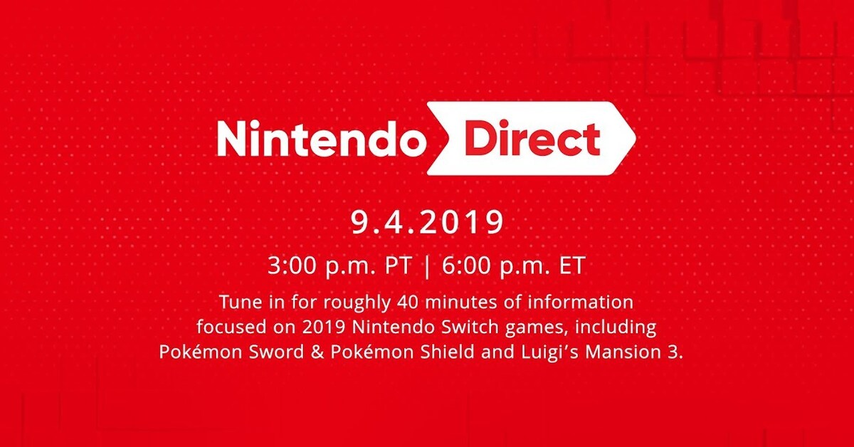 Estos son los horarios del Nintendo Direct del 4 de septiembre