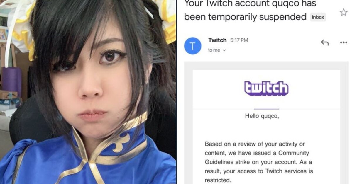 Banean de Twitch a una streamer por vestir un cosplay de Chun-Li