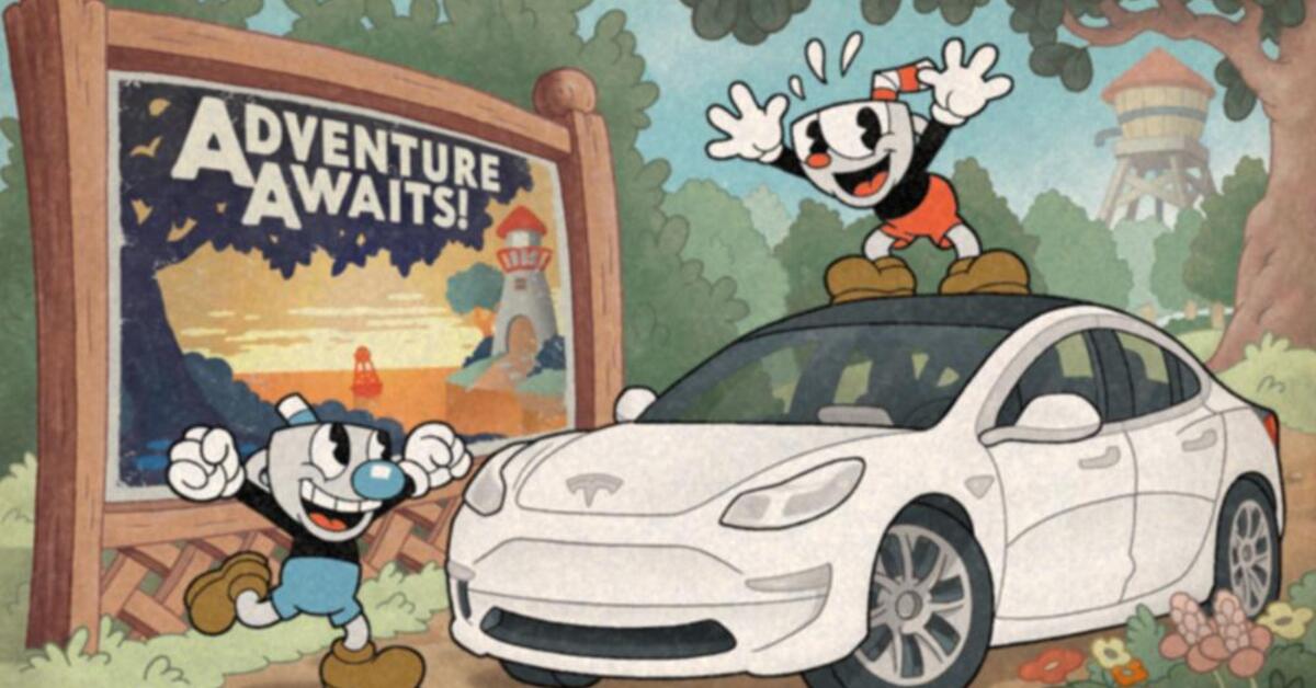 Cuphead x Tesla Motors