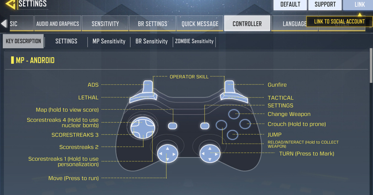 Cll of Duty: Mobile controller support