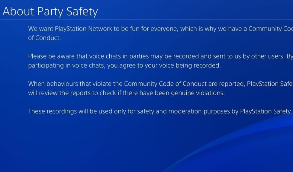 PlayStation 4 Party Chat recording