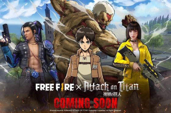 Free Fire tendrá una colaboración con Shingeki no Kyojin