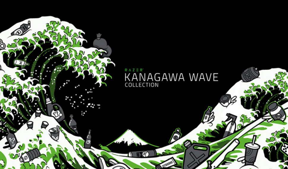 Razer presenta la línea de ropa Ola de Kanagawa, fabricada con plásticos reciclados del mar