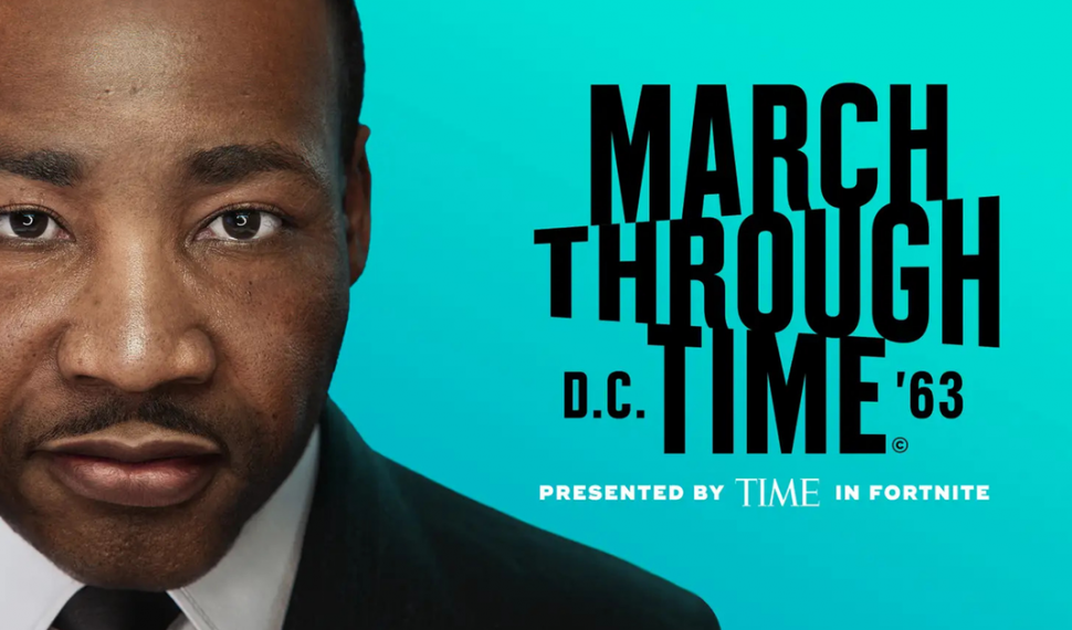 Fortnite y la revista Time honran a Martin Luther King en el modo creativo